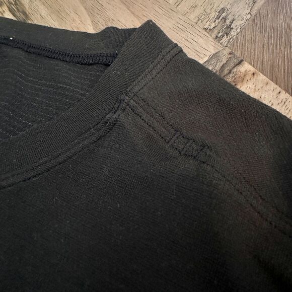 Lululemon Men's XL Drysense Tech Short Sleeve Black Gym Running - Picture 10 of 11